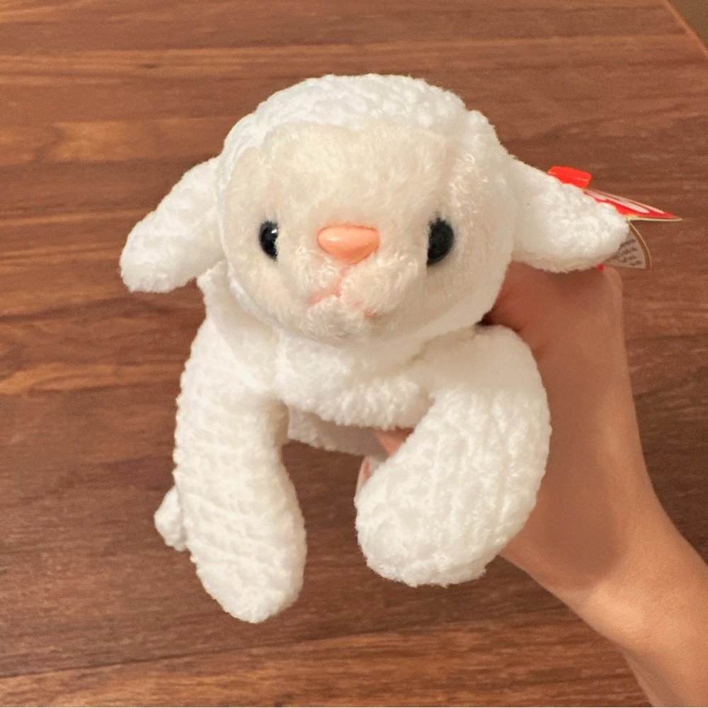 White Plush Lamb Stuffed Animal - Kids Toy